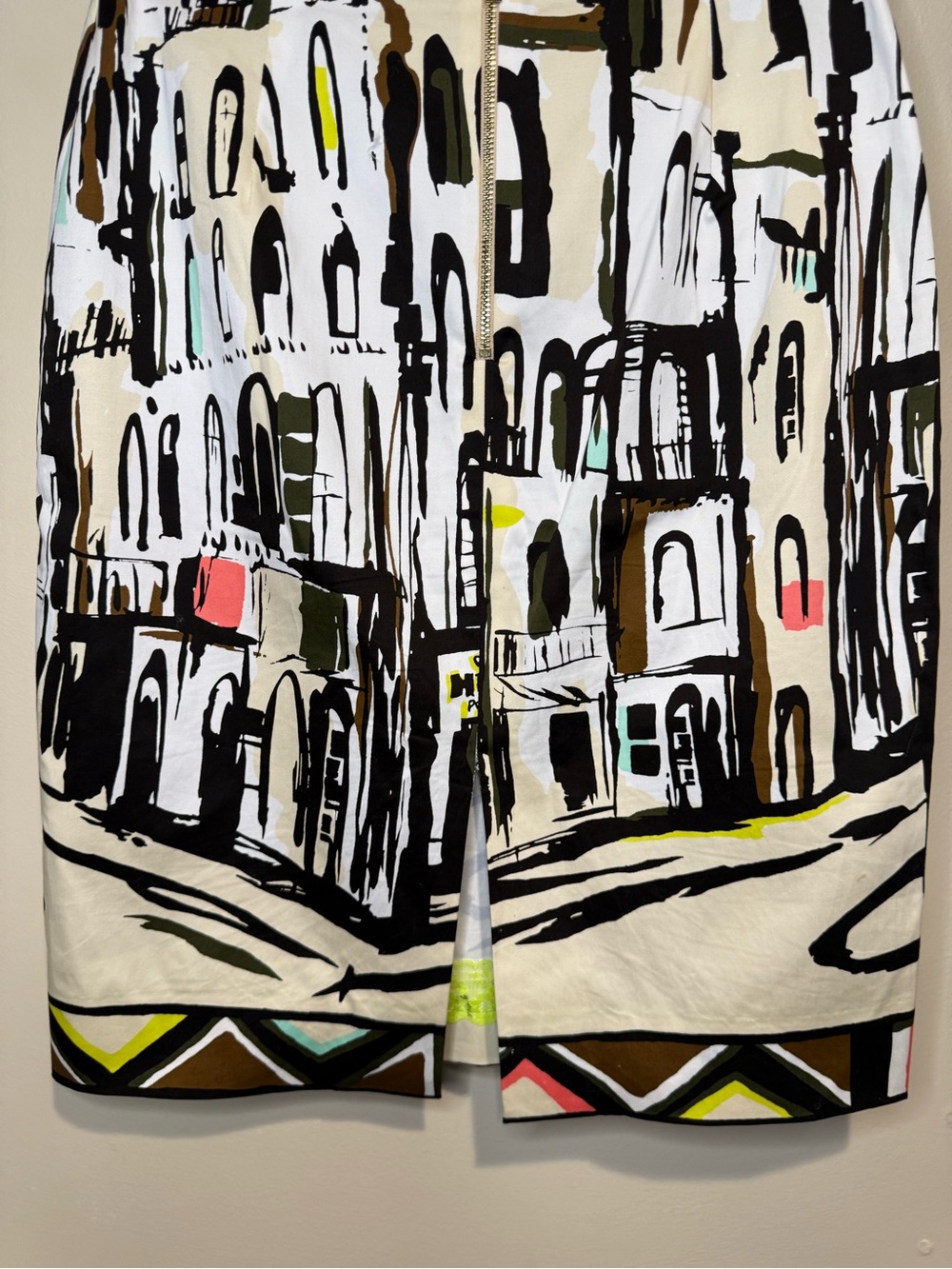 Kate Spade Havana Landscape Pencil Skirt - Picture 7 of 13